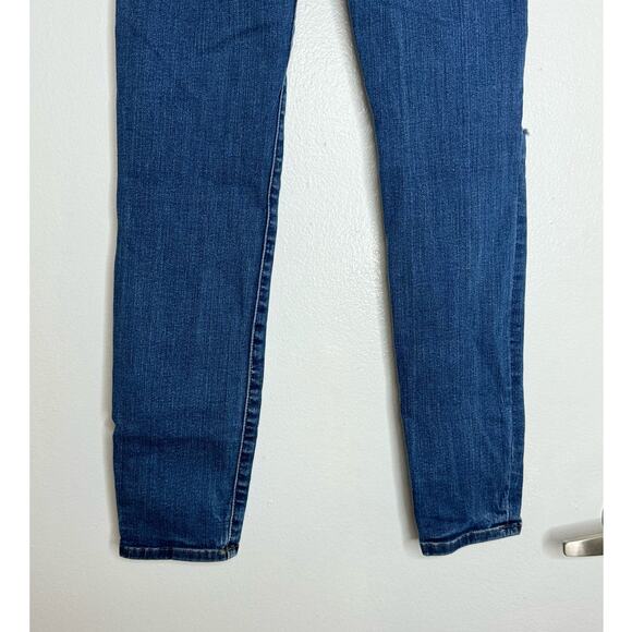 Frame Le High Skinny Denim Blue Distressed Jeans - Size 26 Women's Jeans - Picture 8 of 8